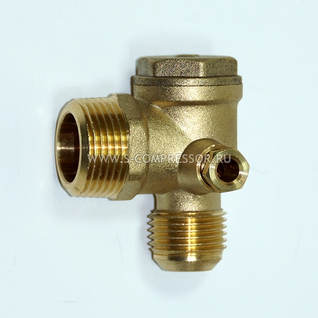 ABAC B3800, B4900 клапан обратный (правый) 1/2"M-3/4"M