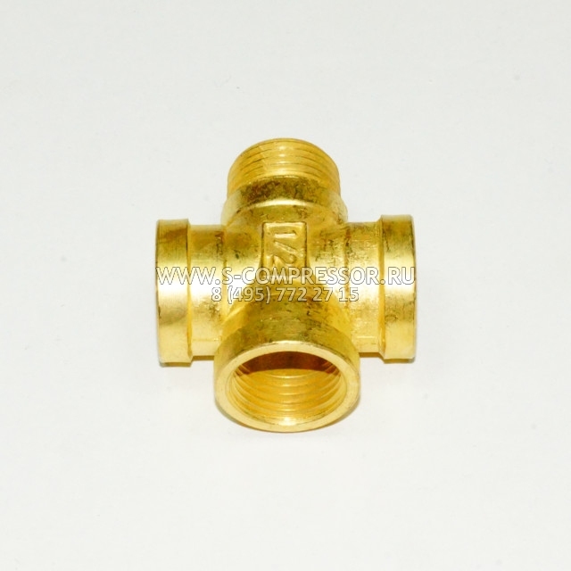  Фитинг-крестовина 1259/4 M1/2″-F1/2″ x3