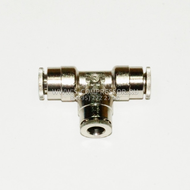 Camozzi 6540 фитинг тройник под трубку 6мм Camozzi 6540 фитинг тройник под трубку 6мм