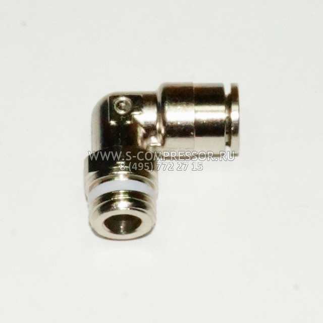 Camozzi S6520 фитинг угловой под трубку 10мм - «папа» M1/2″ Camozzi S6520 фитинг угловой под трубку 10мм - «папа» M1/2″