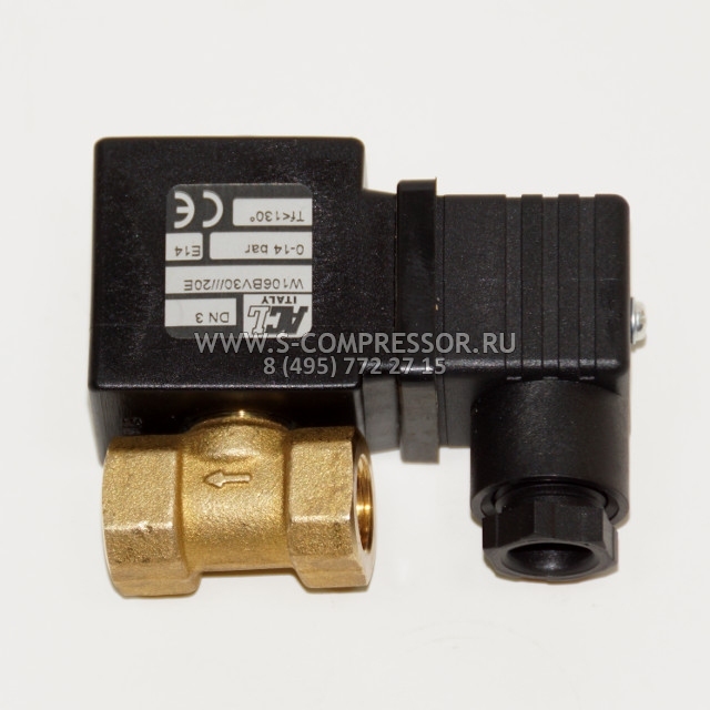 Клапан соленоида НЗ 2/2 в сборе 1/4″ Клапан соленоида НЗ 2/2 в сборе 1/4″