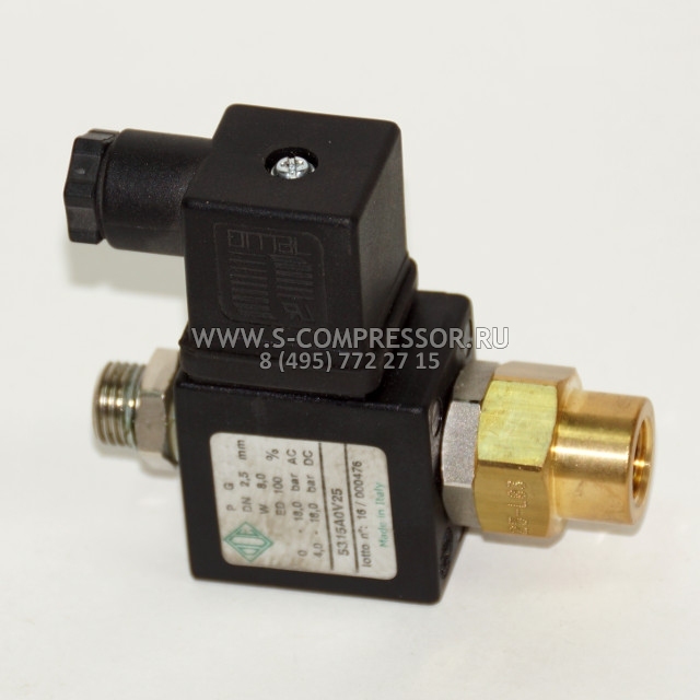 Клапан соленоида НО 2/2 в сборе 1/4″ Клапан соленоида НО 2/2 в сборе 1/4″