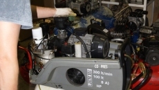 Проверка пирометром рабочих температур компрессора Fiac New Silver 3