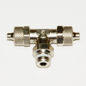 1431 фитинг тройник поворотный под трубку 6мм - «папа» M1/4″